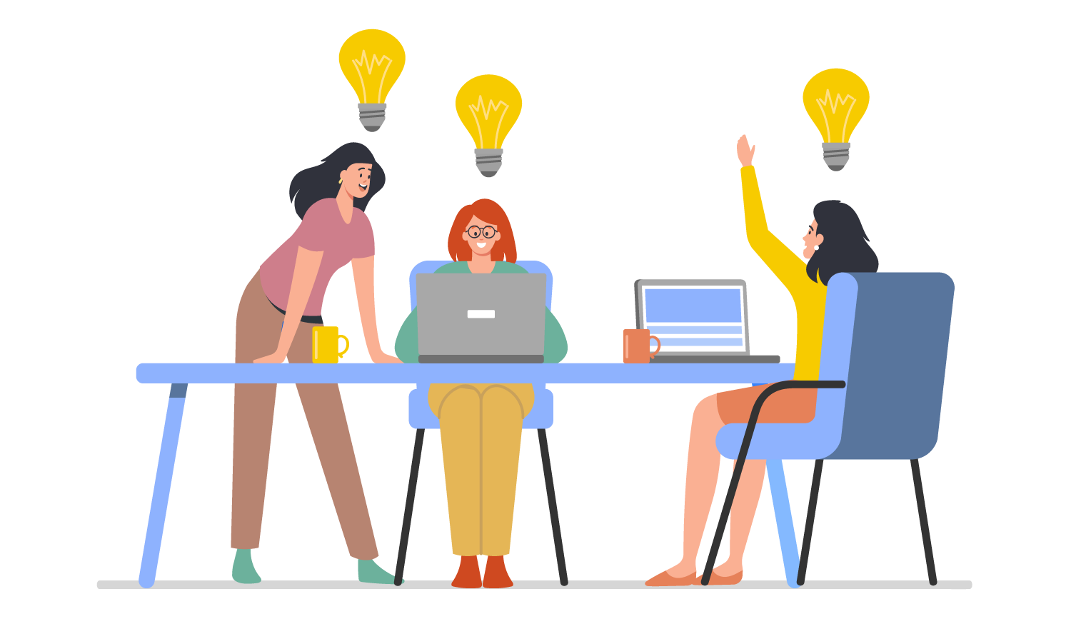 Neue Mitarbeitende im Austausch während eines Onboarding-Seminars